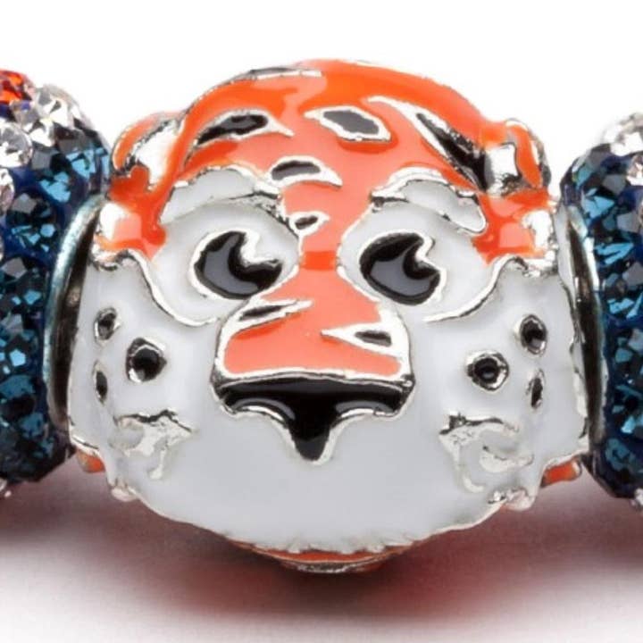 Auburn Bead Charm - Aubie Tiger for wholesale by Stone Armory