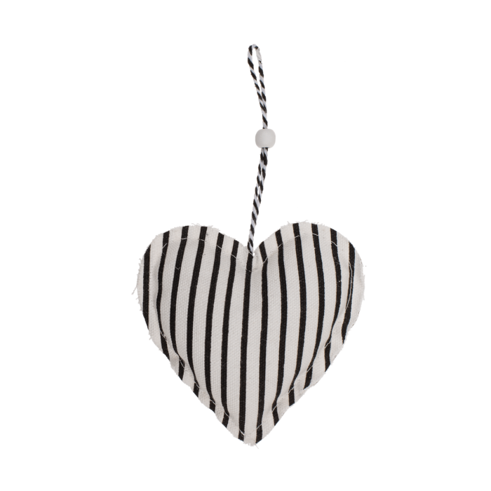 Out of the blue KG - Venta al por mayor Conjuntos de adornos - Estrella y corazón de tela color crema para colgar, con puntos y rayas, aprox. 13 x 12 cm, 4 diseños surtidos2