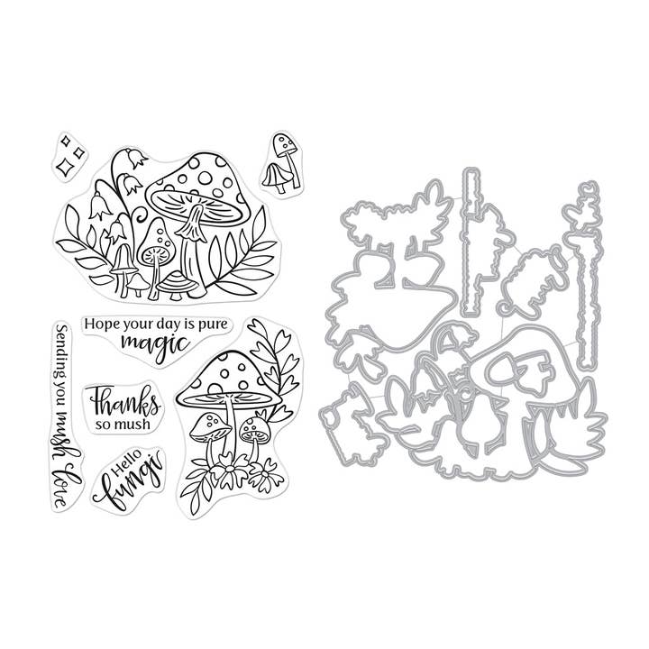 Hero Arts Hello Fungi Stamps & Dies Bundle for wholesale by Hero Arts + Spellbinders Wholesale