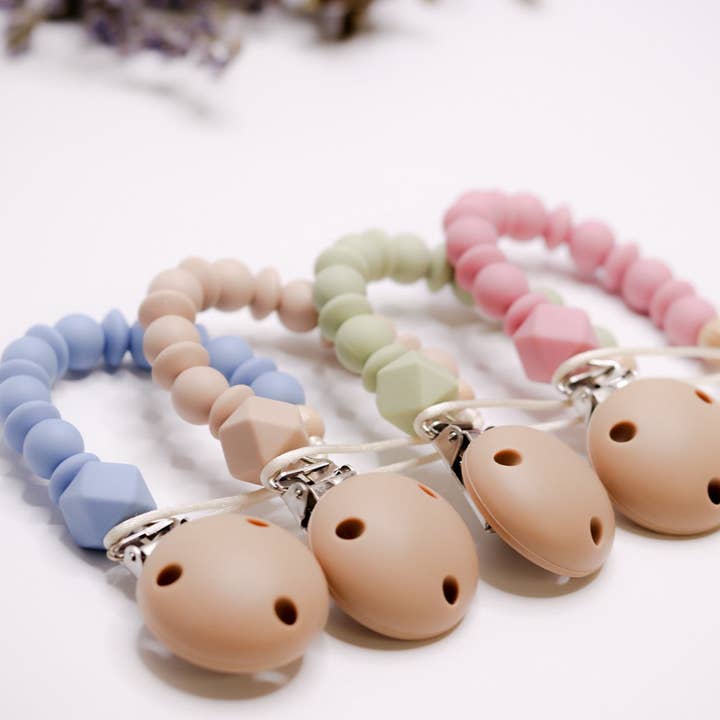 Clip de Chupeta de Silicone - Flexi Hexi por atacado de Zebra Babies