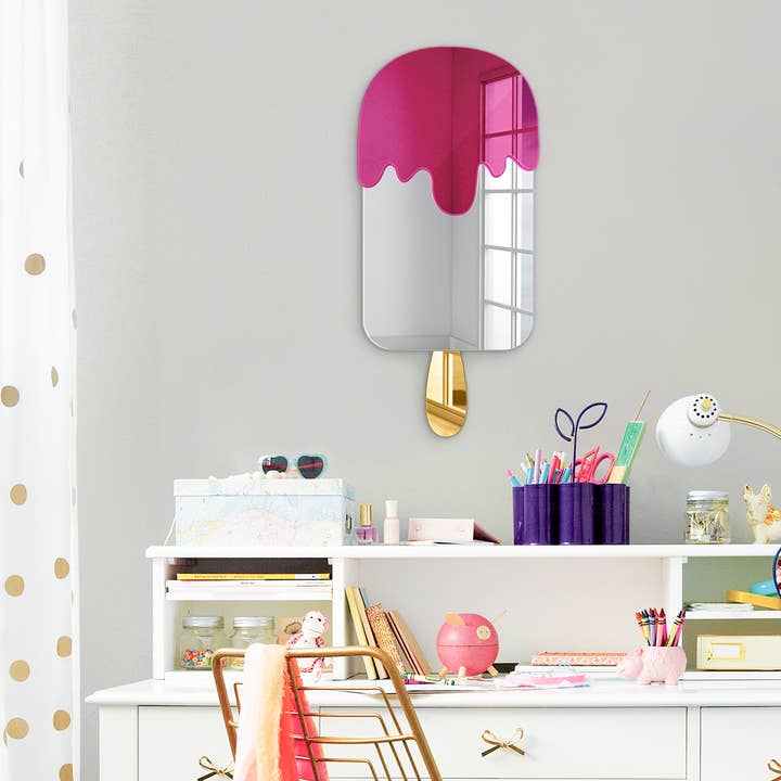 4ArtWorks - Wholesale Wall Accent - Ice Cream | Acrylic Art | Mirrored Wall Decor1