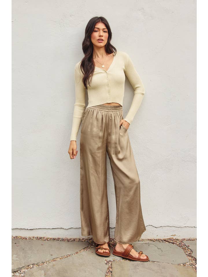 Dress Forum - Wholesale Pants - Women's - Buttery Wide Leg Pull On Pants (1)