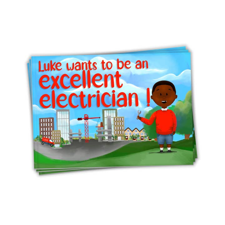 Barnbok | Luke vill bli en utmärkt elektriker för wholesale av Aziza Illustrates