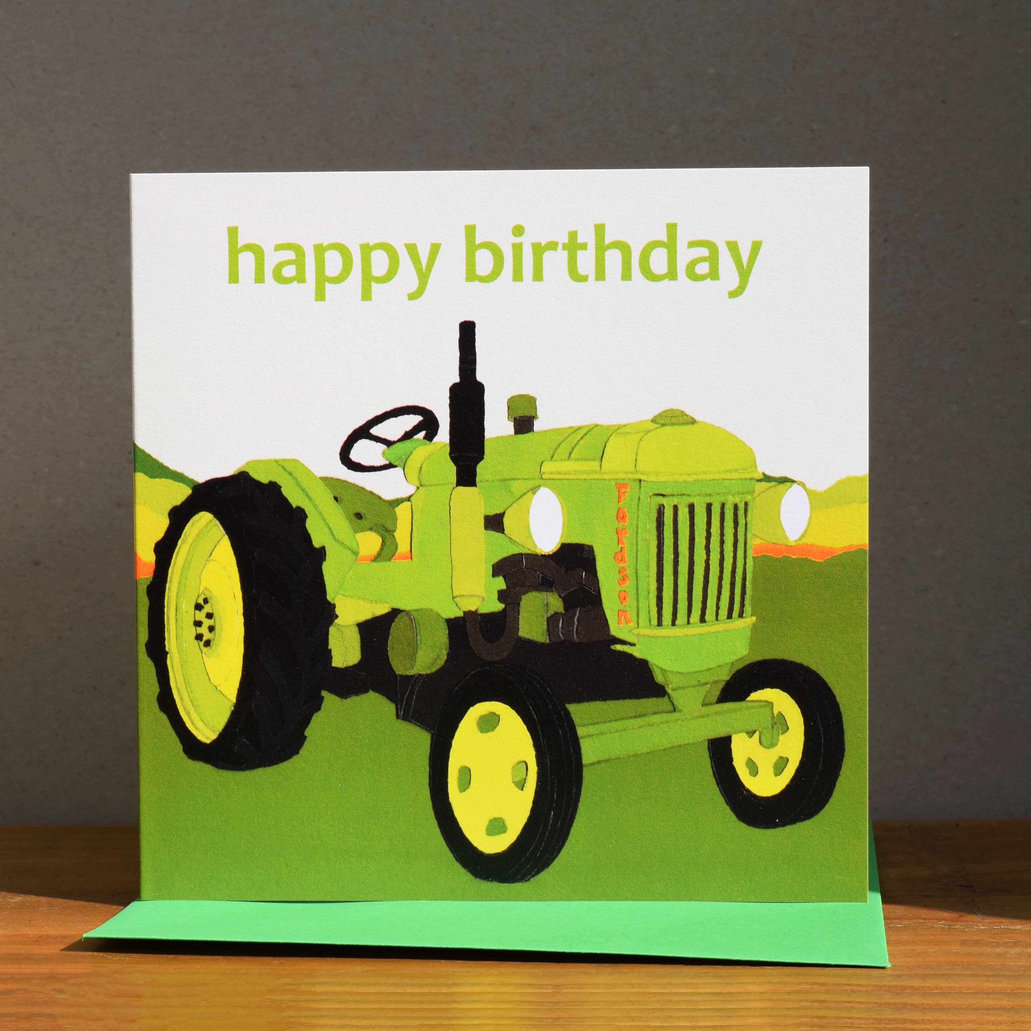 Windsock Press – wholesale Birthday card – Happy Birthday Card (tractor)1