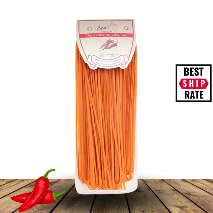 Sbiroli Pâtes Saveur Naturelle Peperoncino Linguine 250gr pour la vente par Casacella Foods