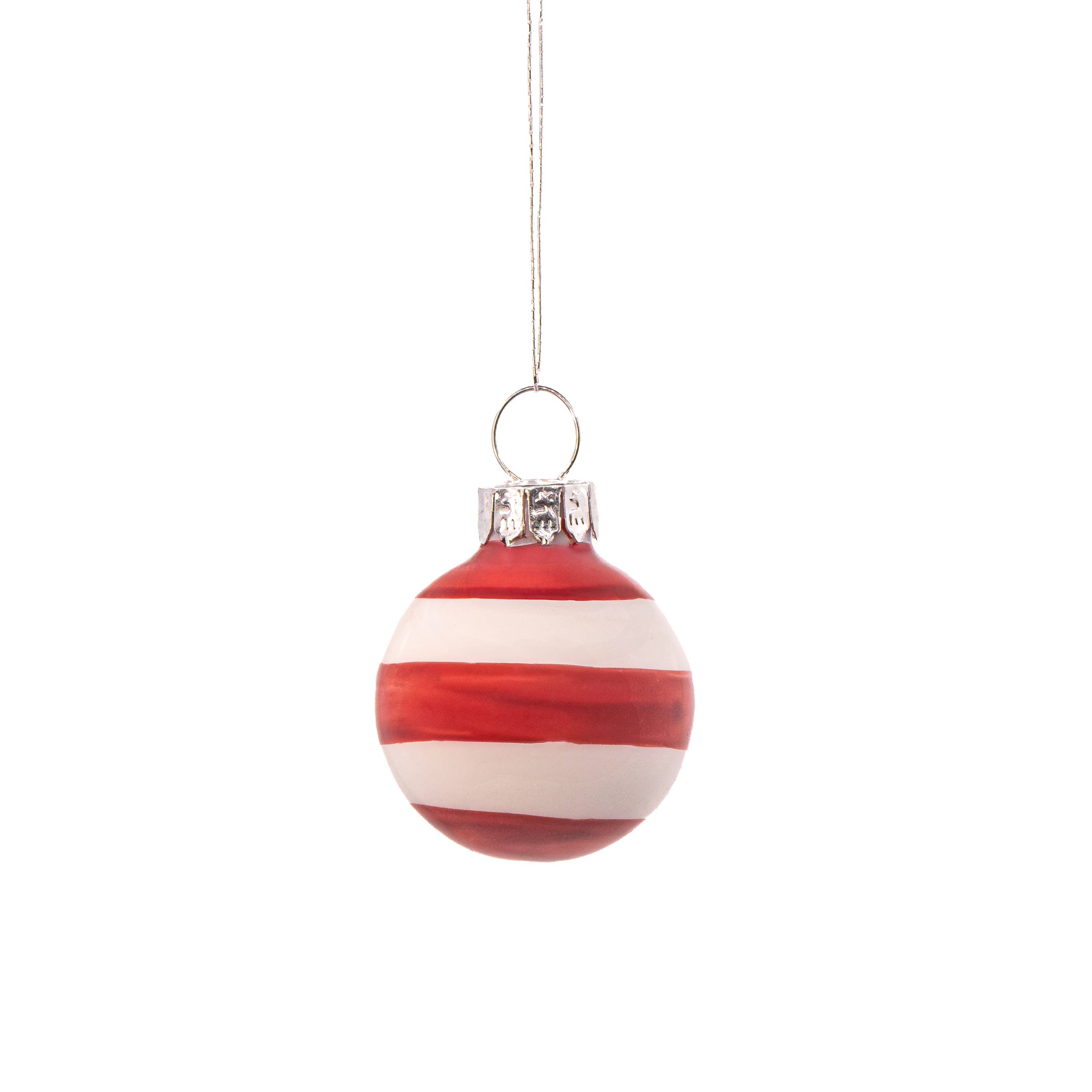Sass & Belle Europe - Wholesale Christmas Decoration - Mini Bauble Red & White Stripe -  Set of 120