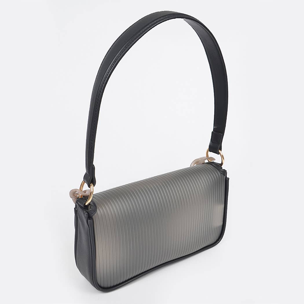 3AM BY H&D ACCESSORIES - Venta al por mayor Bandolera - Mujer - Bolso bandolera con hebilla de metal translúcido y cadena1