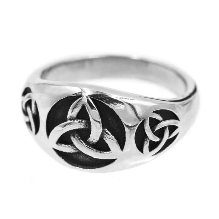 Awaken - Wholesale Band/Stacked Ring - Intersected Curved Triangle Ring-A-5264