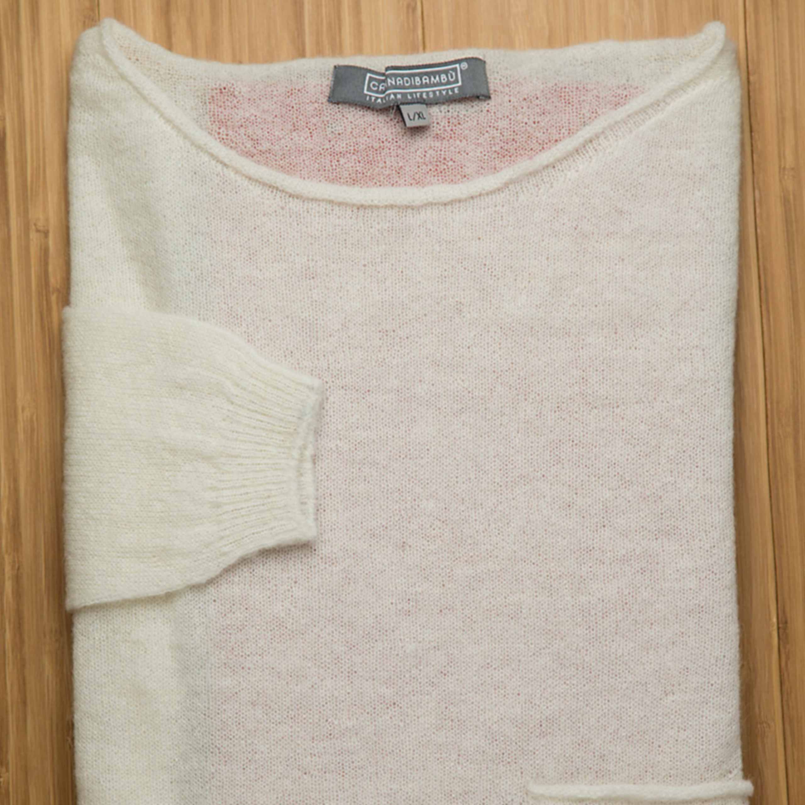 Cannadibambù – wholesale Tröja - Barn – Crewneck-tröja Cane Bambù® Cream0