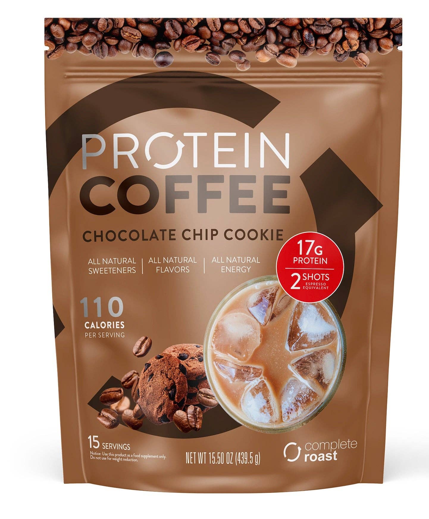 Complete Nutrition – wholesale Protein/superfood powder – Complete Roast High Protein Coffee - Chocolate Chip Cookie