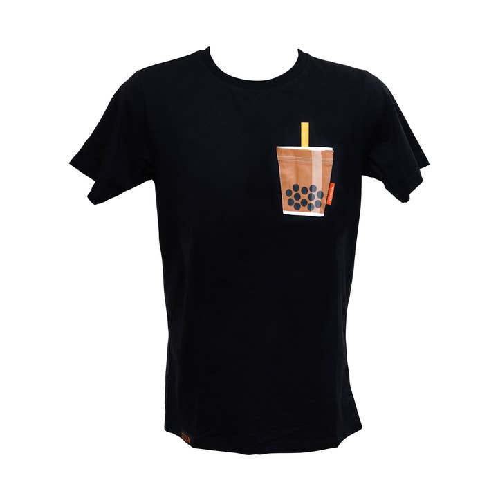 Boba Pocket Cotton T-Shirt for wholesale by Noms