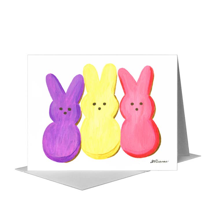 Peeps, Greeting Card (#8580C) for wholesale by Printed Canvas