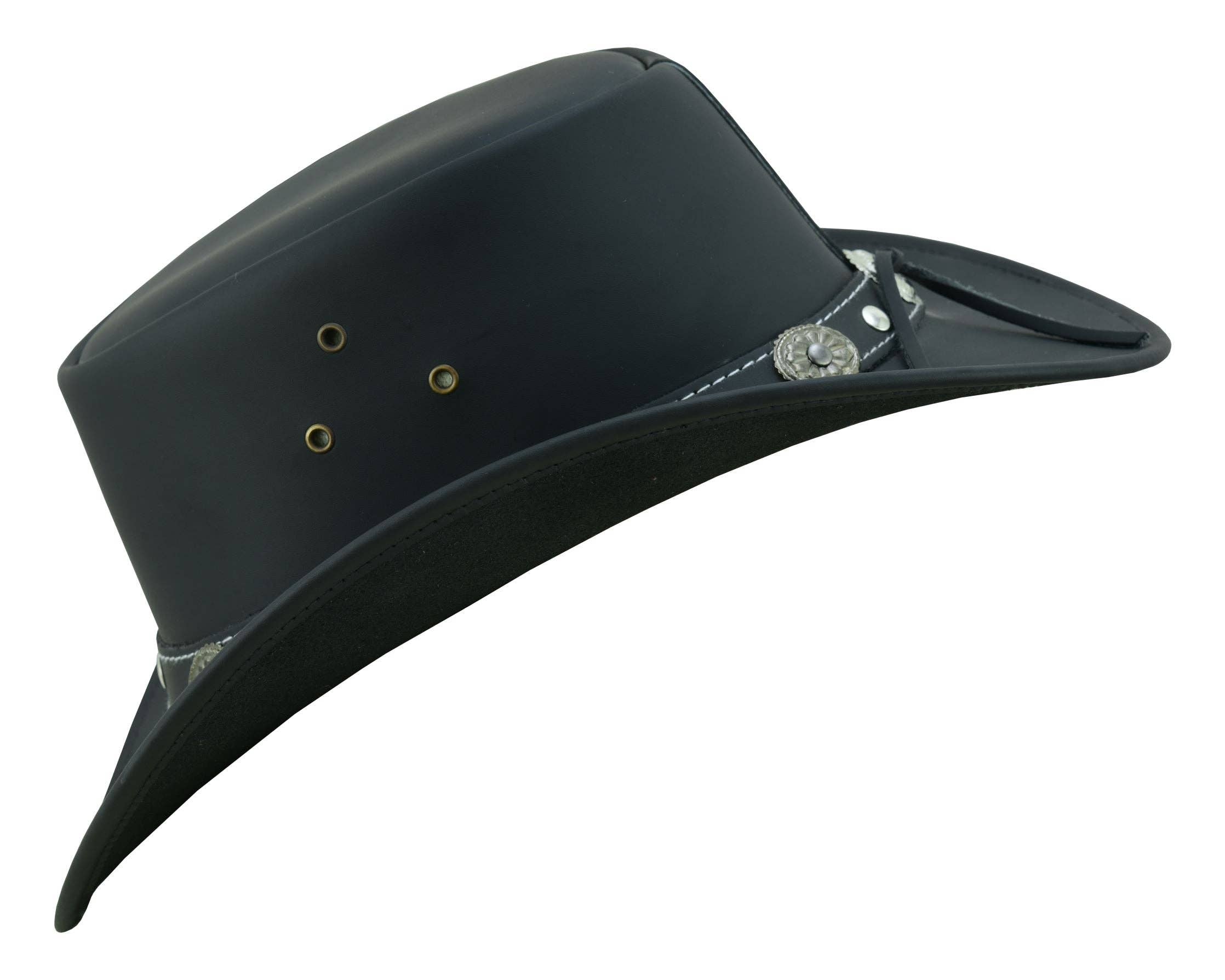 Lesa collection inc - Wholesale Cowboy Hat - Unisex - Capri Leather Hat Water Resistant Leather Cowboy  Western Ha7