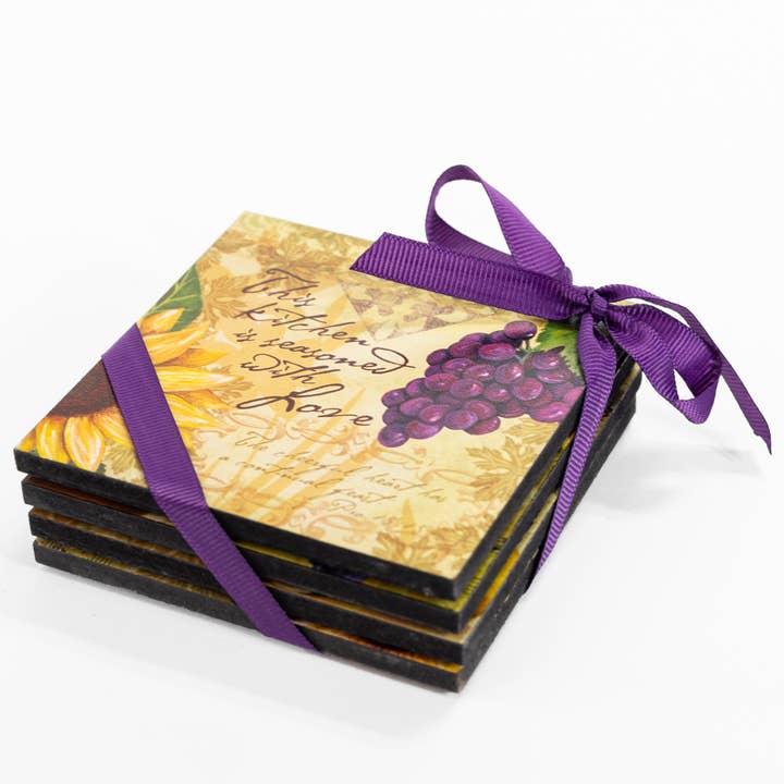 Bella Vita Wooden Coaster for wholesale by Divinity Boutique