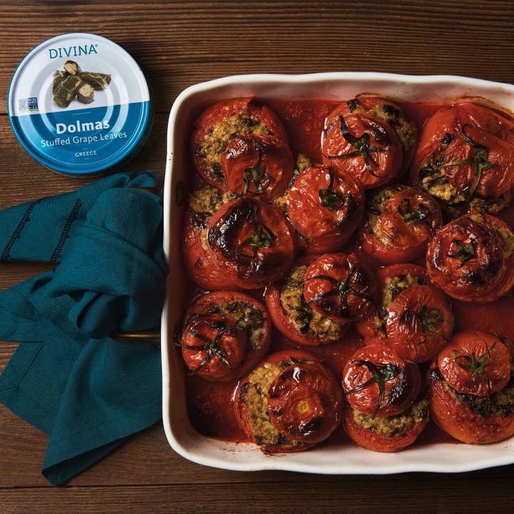 Divina - Wholesale Canned Vegetables - Dolmas, Stuffed Grape Leaves3