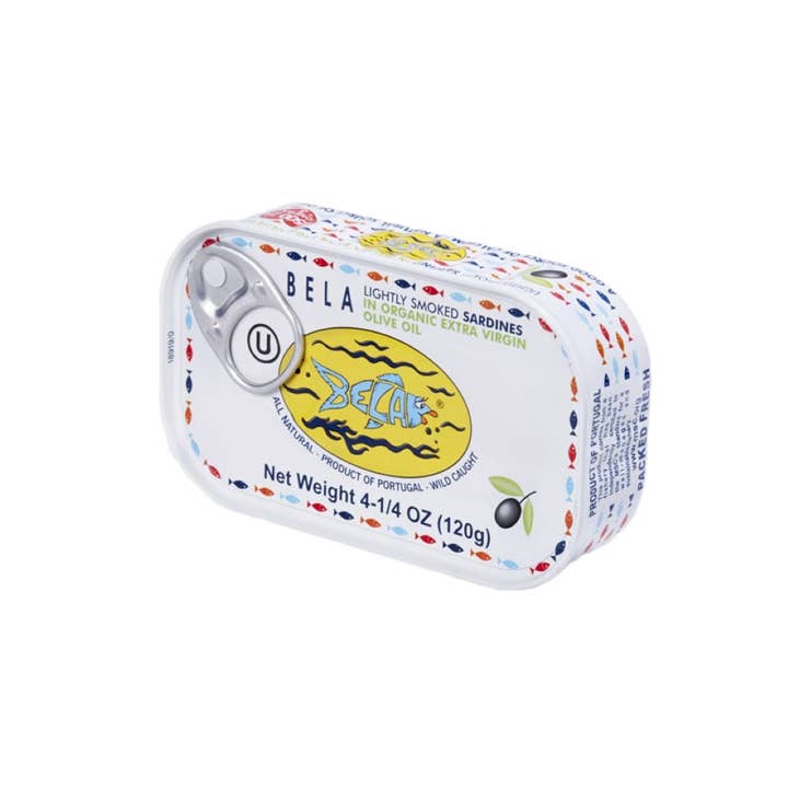 Tin Can Fish ( BELA, Cantara, Mar, Porthos, Varina ) - Wholesale Tinned Fish - Bela Lightly Smoked Sardines in Organic EVOO - 12 Pack8