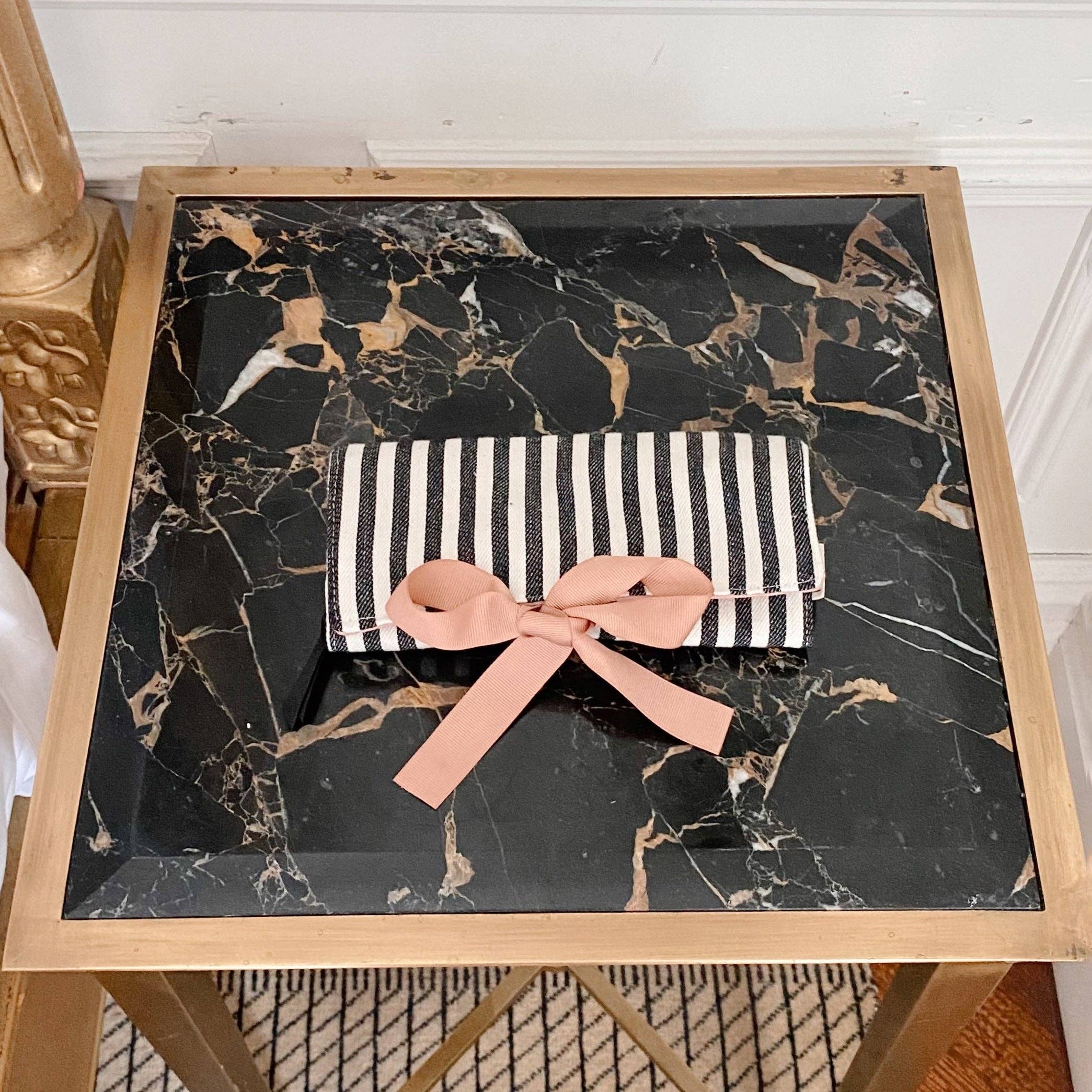 Bag-All - Venta al por mayor Joyero/organizador de joyas - Estuche para joyas Couture mediano con rayas6