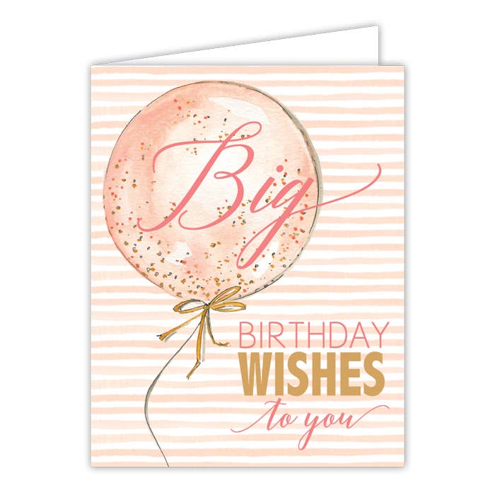 Grußkarte „Große Geburtstagswünsche zu dir für den Großhandel von RosanneBeck Collections