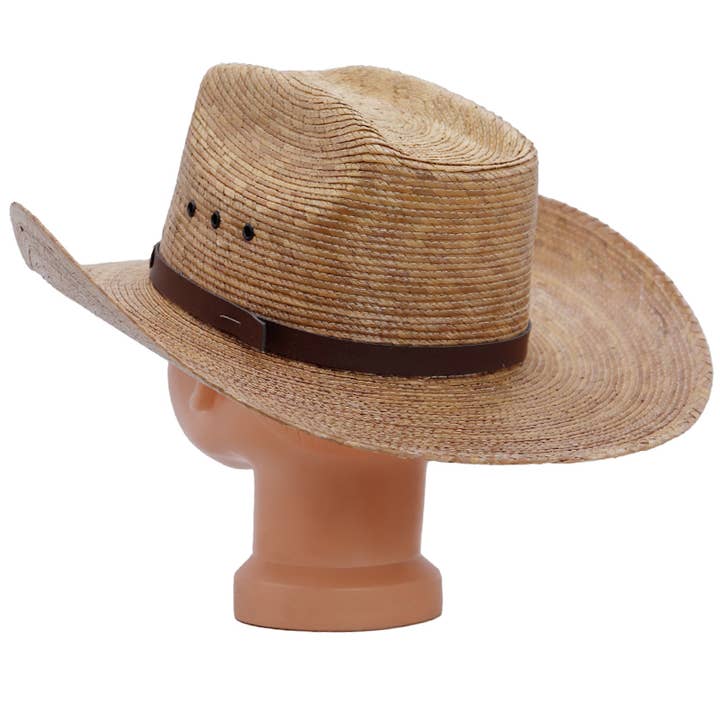 Cap Zone – Großhandel Cowboyhut – Kinder – Biggs Crown Cowboyhut aus Palmblatt-Stroh für Kinder2