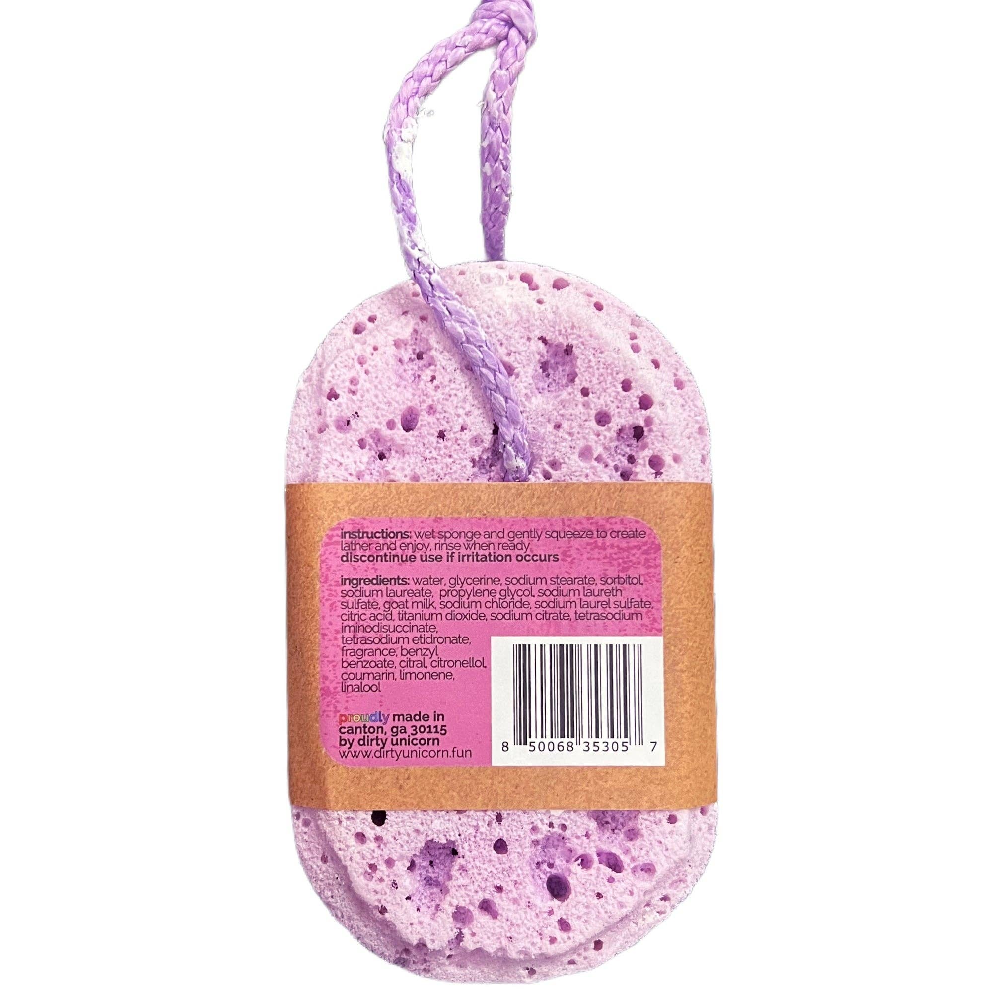 Dirty Unicorn - Wholesale Bath Pouf/Sponge - Lavender Cashmere Soapy Scrubbie1