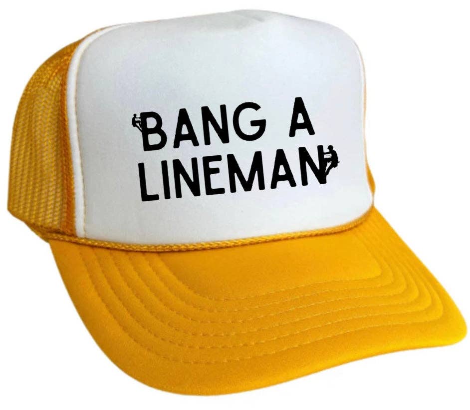 Inappropriate Trucker Hats - Vendita all'ingrosso Cappellino  da camionista - Unisex - Cappello da camionista Bang A Lineman13