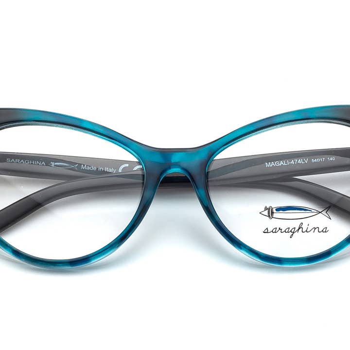 MAGALI'-474LV glasögon i turkos Havana-stil för wholesale av Saraghina