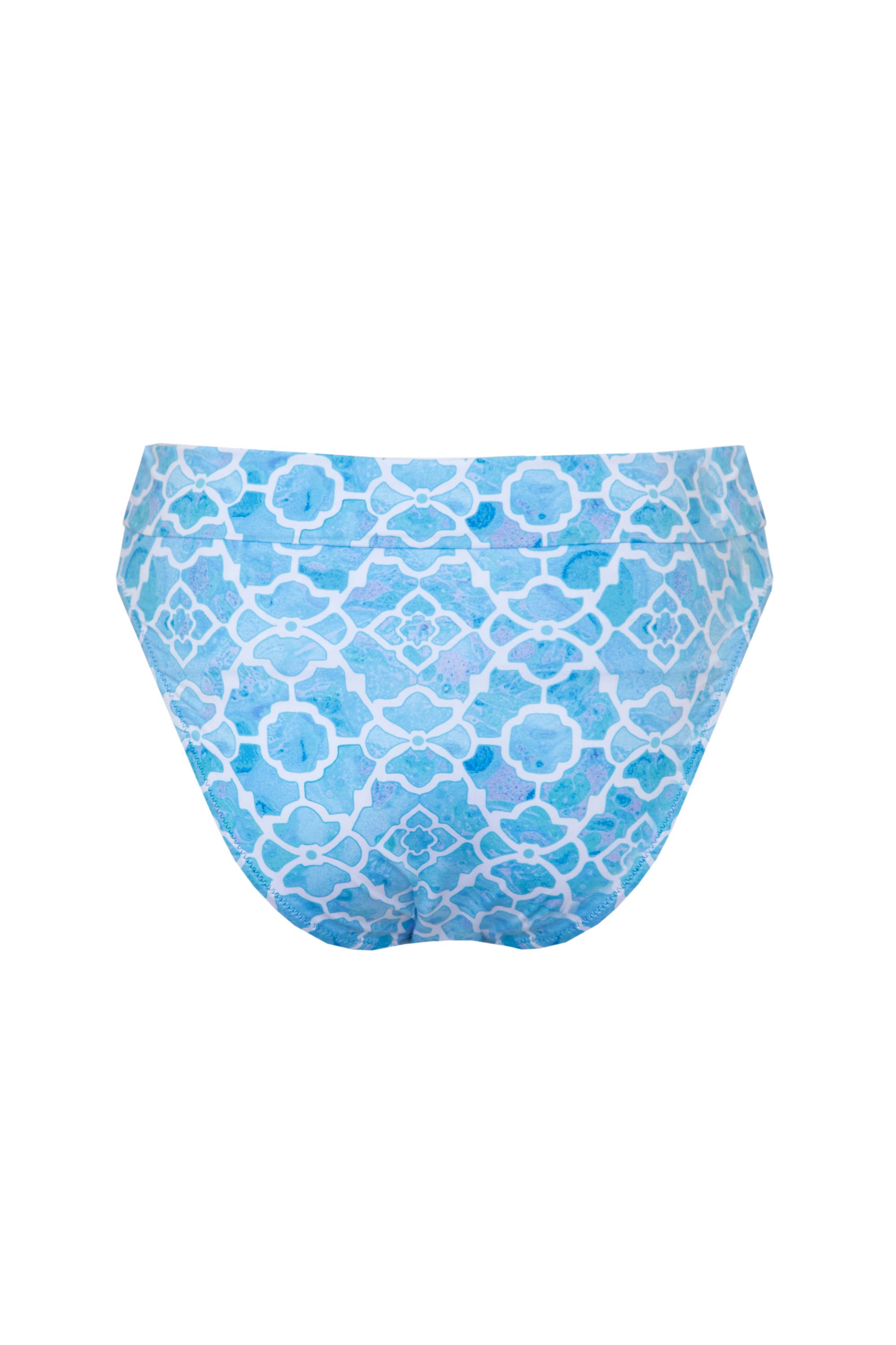 Sophia Alexia – wholesale Swim bottoms – Women's – AZURE MOSAIC RIO HIGH RISE BIKINI BOTTOMS1
