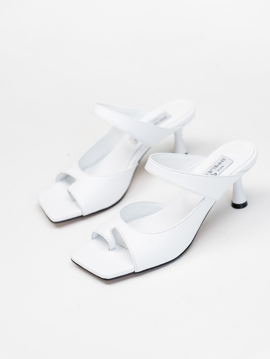 Nenya Fashion Limited – wholesale High heels – Women’s – Heeled Strappy Mid Sandal Heeled Mules In Blackules Michelle5