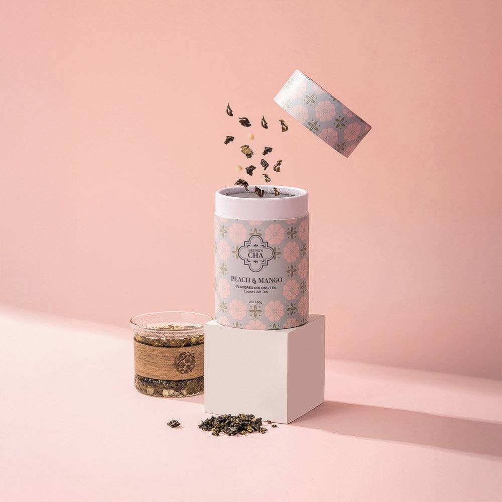elvis+elvin - Wholesale Loose Tea - Leung's Cha Peach & Mango Oolong Tea1