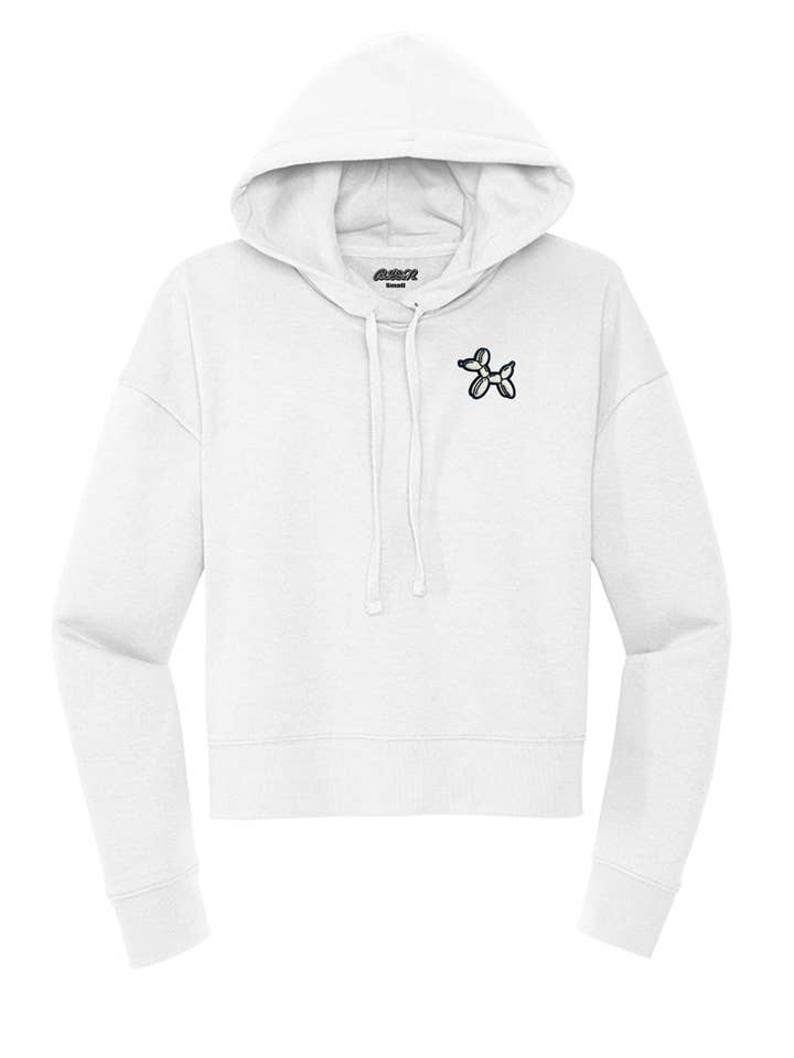 Chandail à capuchon Original BLLN Dog Crop pour femmes pour la vente par Blln&Co