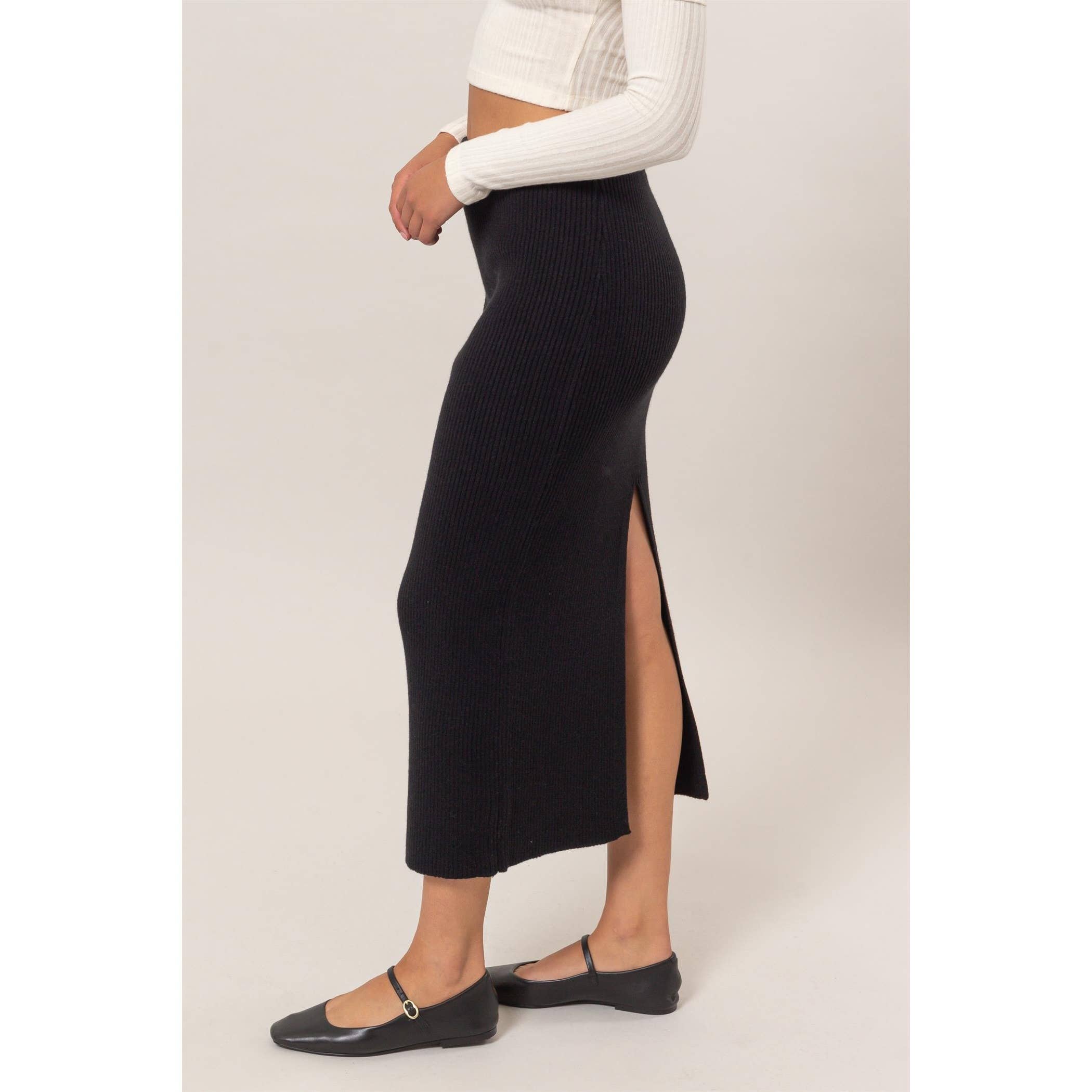 HYFVE – wholesale Skirt – Women’s – Ribbed Knit Midi Skirt22