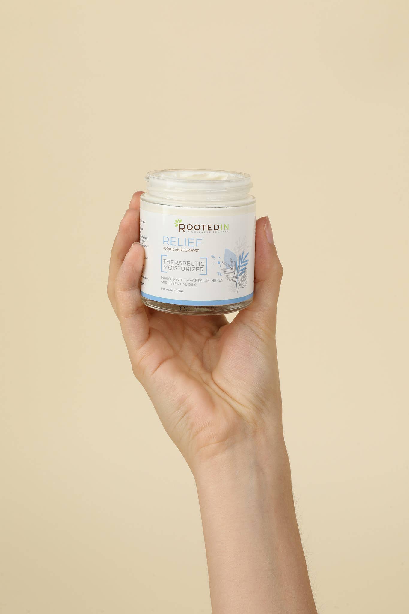 Rooted In - Wholesale Pain Relief Spray/Cream - Relief Magnesium Cream for Muscle Cramping and Pain1