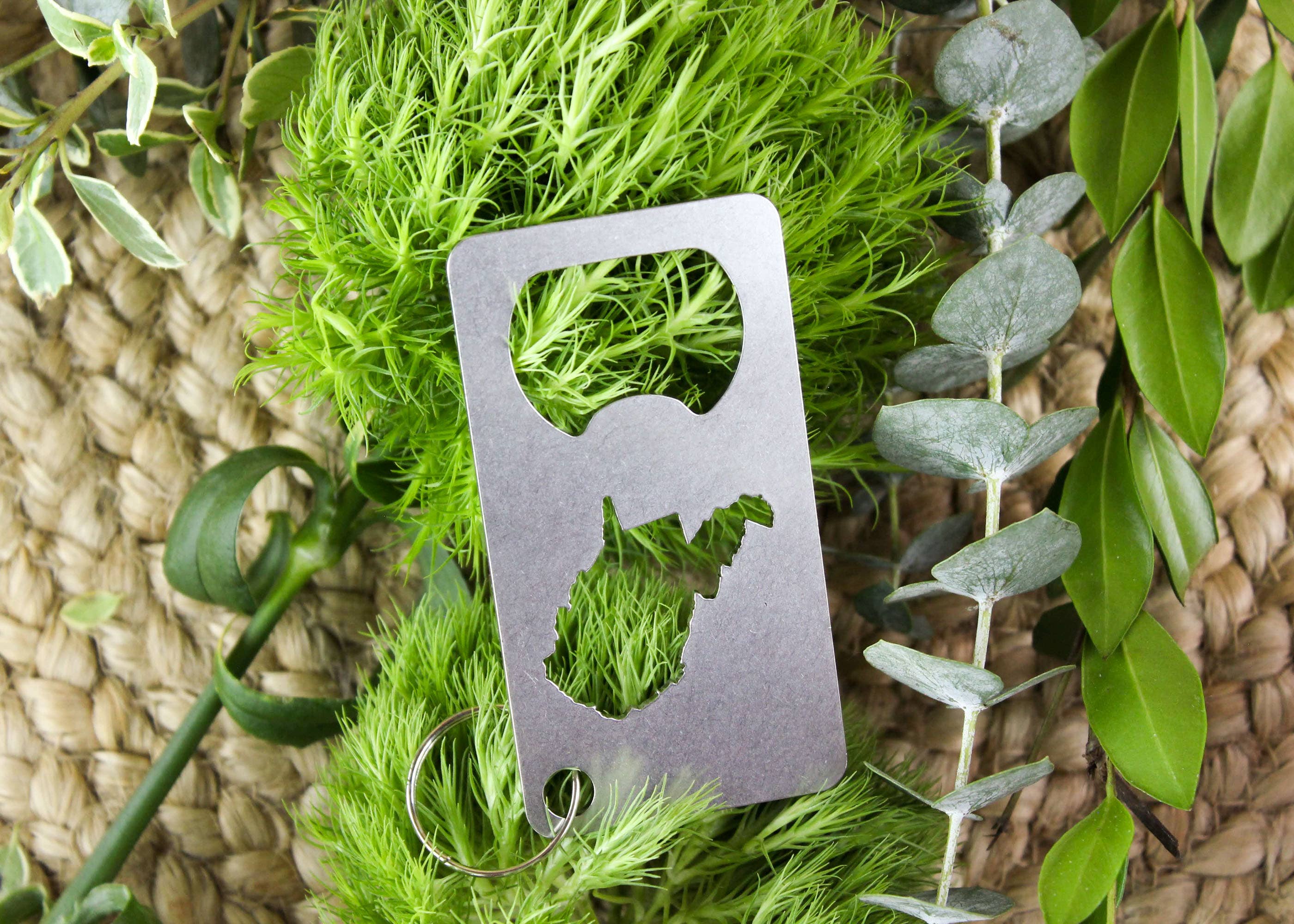 Iron Maid Art - Wholesale Bottle/Wine Opener - West Virginia State Stainless Steel Beer Bottle Opener Gift7