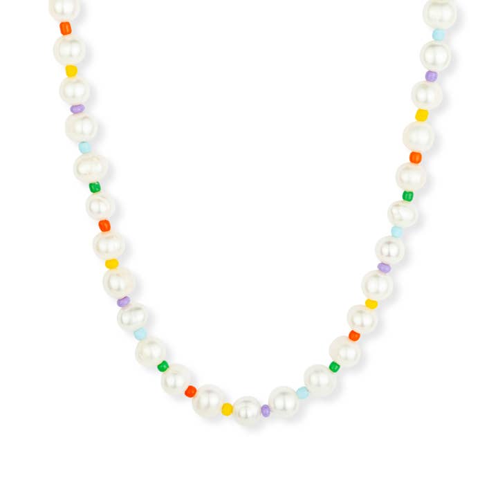 Cordelia Perlenkette mit Regenbogenperlen für den Großhandel von Ashiana London