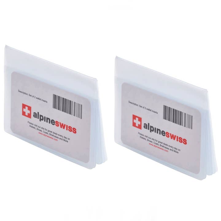 SET OF 2 Clear Plastic Wallet Inserts 12 Pages Picture Card for wholesale on Faire