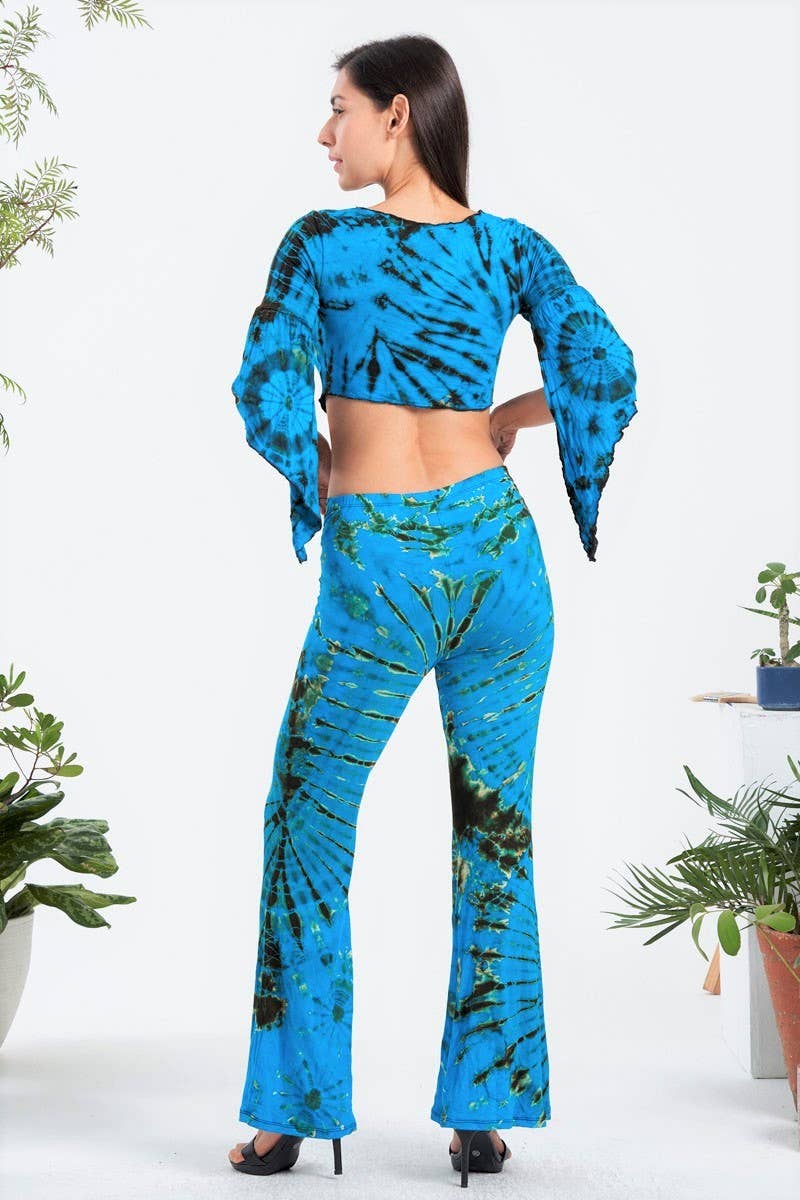 Kathmandu Imports - Wholesale Blouse - Women's - Tie-Dye Crop Tops (TH-1752)1