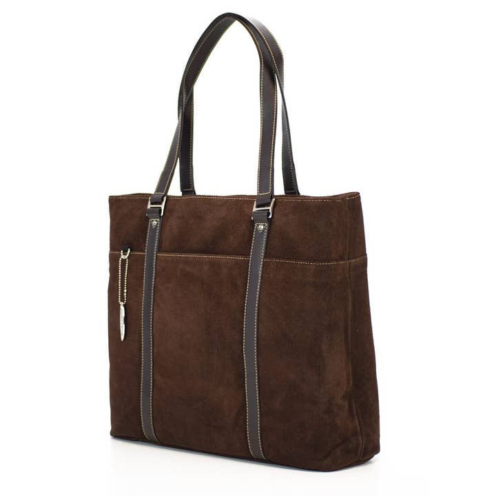 Ultra Tote – 14.1" To 17.3" Chocolate Suede for wholesale by Mobile Edge LLC