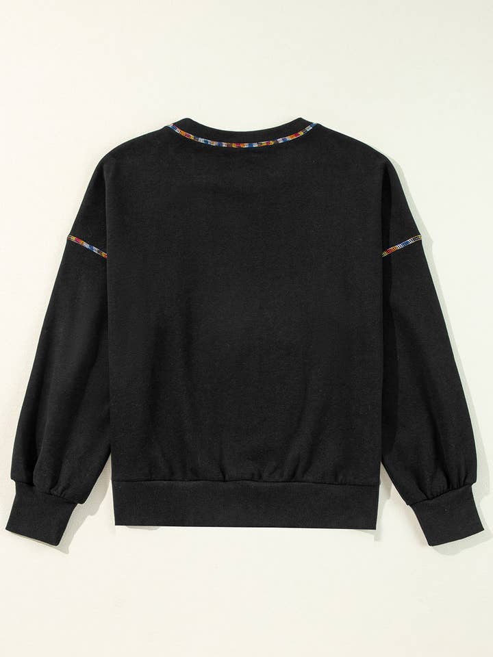 Jordyn Regenbogen Pullover Sweatshirt für den Großhandel von Threaded Pear