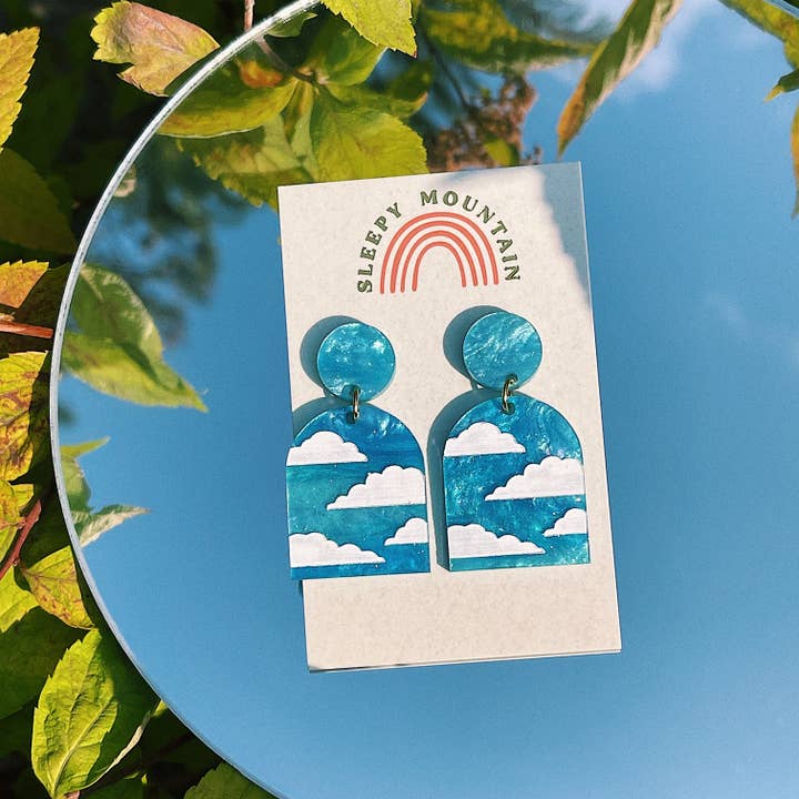 Sleepy Mountain - Wholesale Dangle Earrings - Cloud Arch Earrings