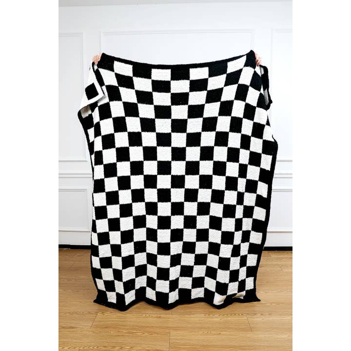 1 the Woman - Wholesale Throw Blanket - Plush Checkered Print Sofa Blanket 50*60inch4