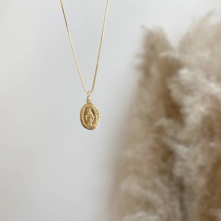 ERIJEWELRY - Wholesale Pendant/charm necklace - Mini Virgin Mary Necklace0