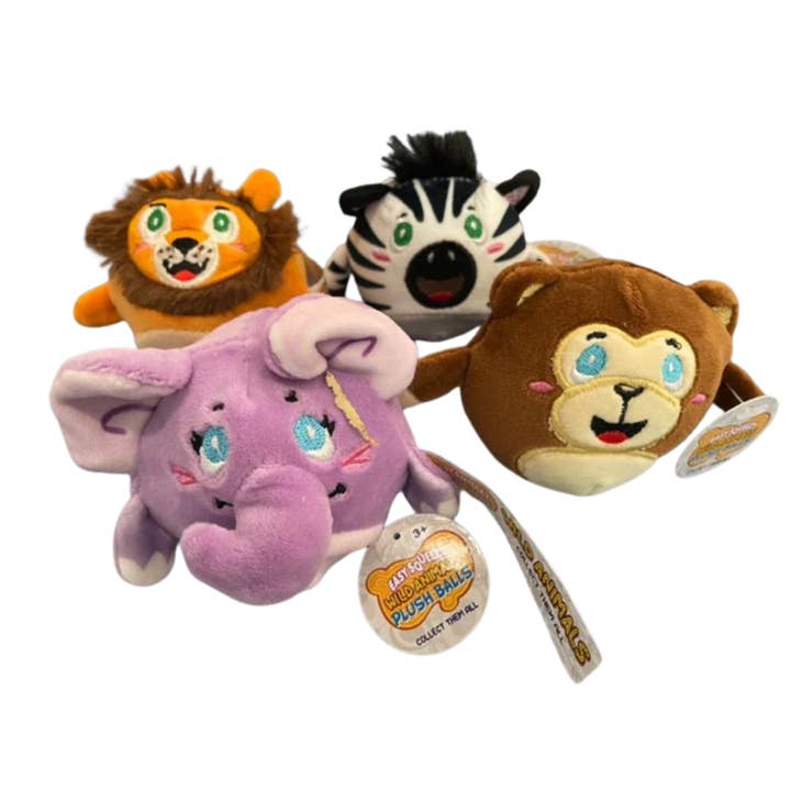 Master Toys & Novelties Inc. - Wholesale Squishy Toy - Kids & Baby - Master Toys Easy Squeezy Wild Animals Plush Balls