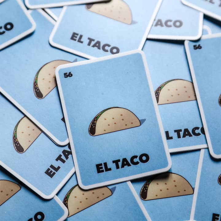 El Taco Loteria Card Sticker for wholesale by Taco Gear