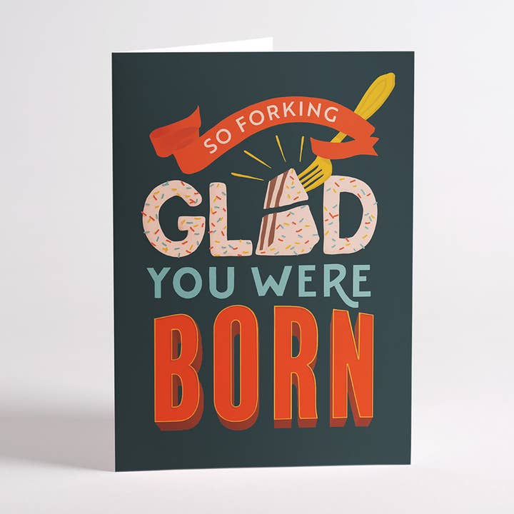 Forking Birthday: Lovepop Pressâ„¢ 5x7", Birthday Cards for wholesale by Lovepop Cards