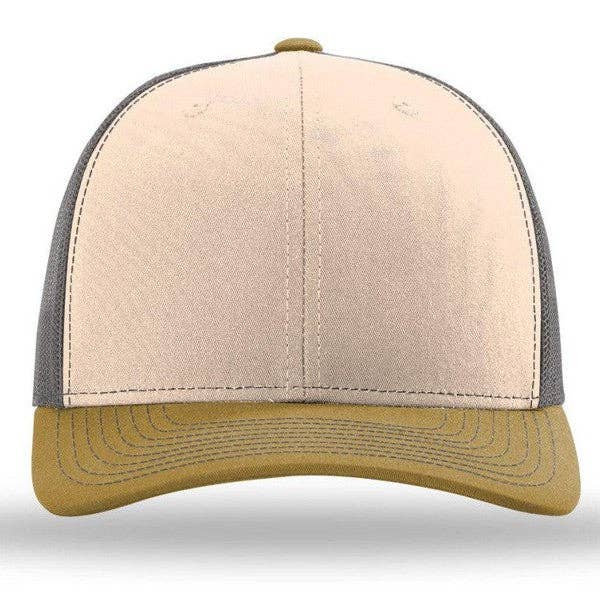 Kodiak Wholesale - Wholesale Trucker Hat - Unisex - Richardson 112 Snapback Trucker Cap - Custom Leather Patch H93