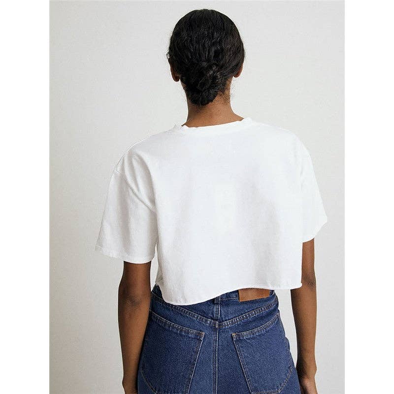 Sheer Trend - Wholesale Athletic Top - Women's - Cotton Round Neck Short Sleeve Women's Sports T-Shirt3