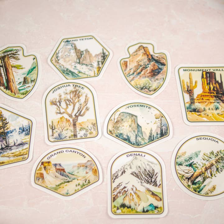 Savannah and James Co - Wholesale Sticker - Zion, National Park Vinyl Sticker, 3x3 in.3