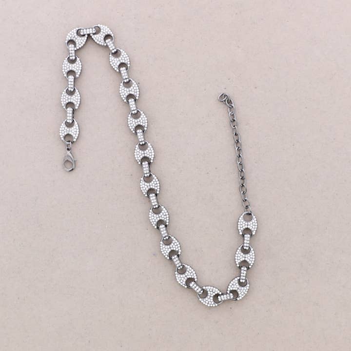 Calabrote Metal Crystals Necklace for wholesale by Sonata