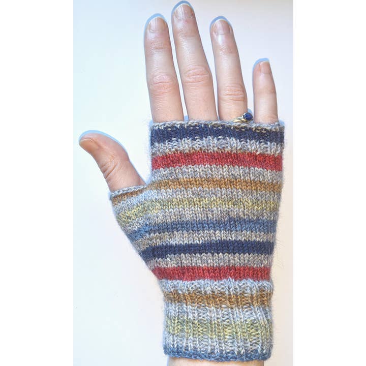 BeeGreen & CraftsPlannersPlus - Wholesale Knitting/Crochet Supplies - DIY Kit to Knit x3 Pairs of Fingerless Gloves (Visual Knit)4