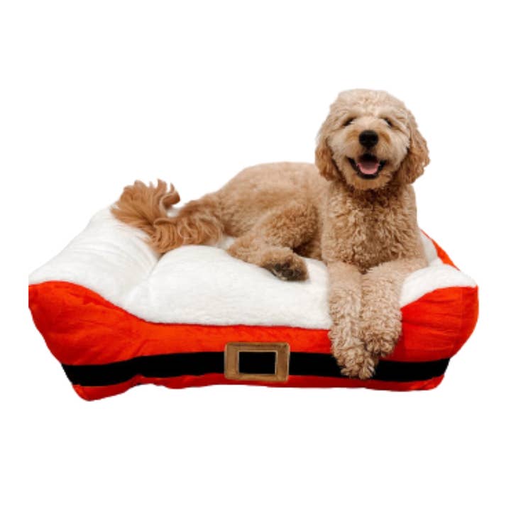 Midlee Designs - Wholesale Pet Bed - Dog - Midlee Santa's Belt Themed Pet Bed - One Size